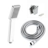ENKI, EH008, Modern Square Shower Head and Hose Kit with