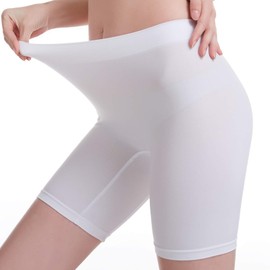 MELERIO Women's Slip Shorts, Comfortable Boyshorts Panties, Anti-Chafing Spandex Shorts for Under Dress (3Pcs, 8-10)