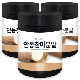 Hello Green Domestic Andong Yam Powder 300g / 헬로우그린 국내산 안동 참마 분말 300gX3(통) 총900g