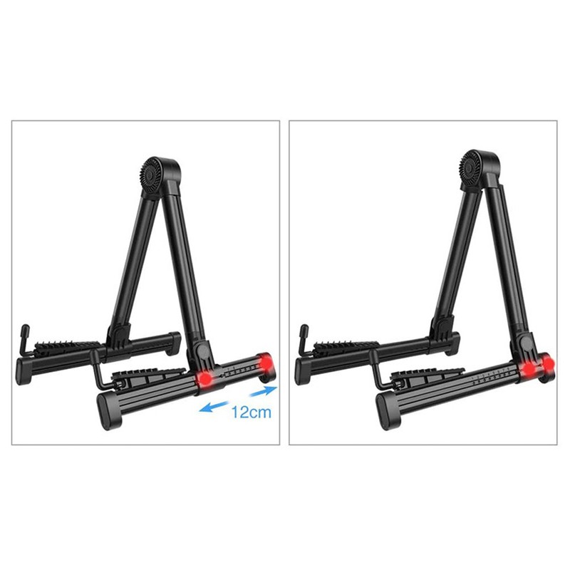 Foldable A Frame Guitar Stand Stable Aluminium Alloy ABS Folk