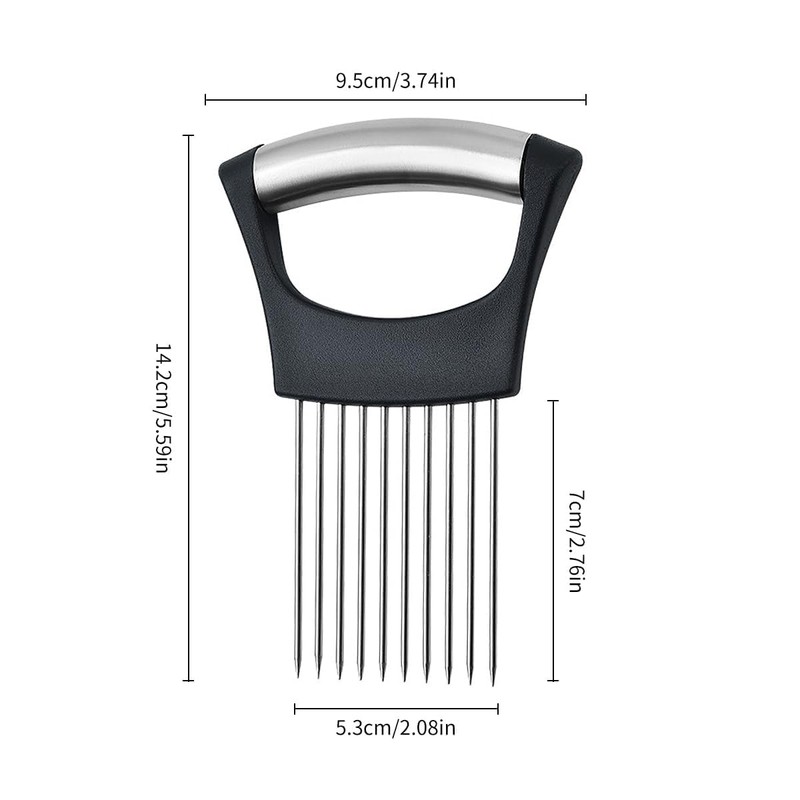 Tabanzhe Onion Slicer Holder Set Stainless Steel Fruit and Vegetable