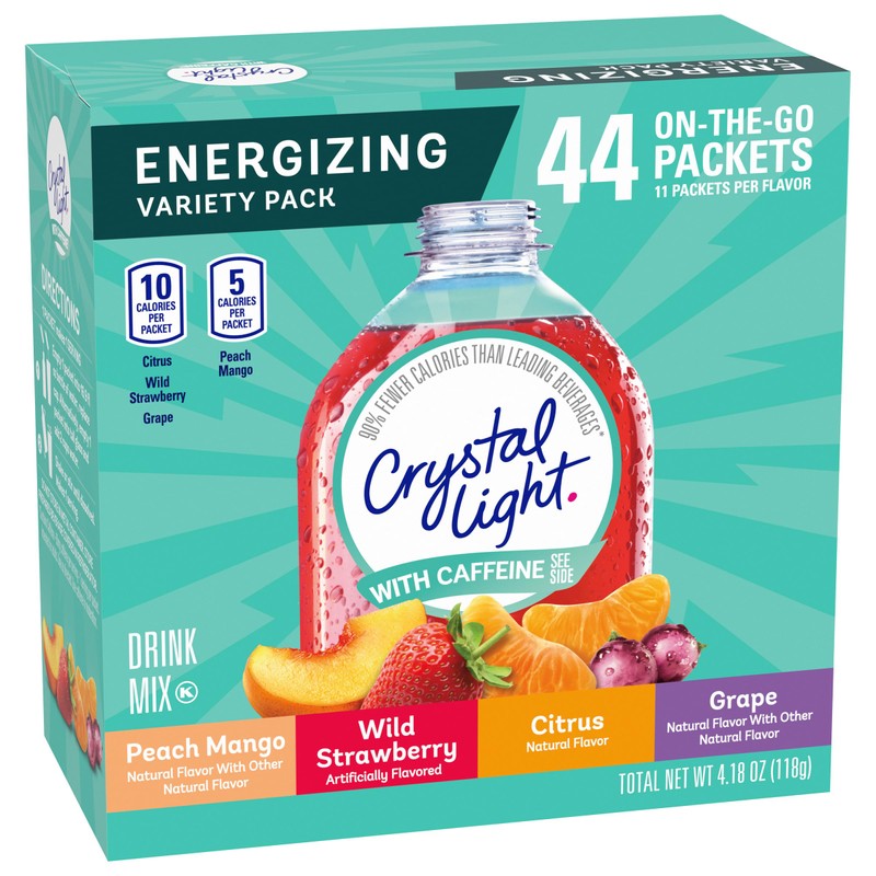 Crystal Light Energizing Variety Pack, 44 ct On-the-Go Packets