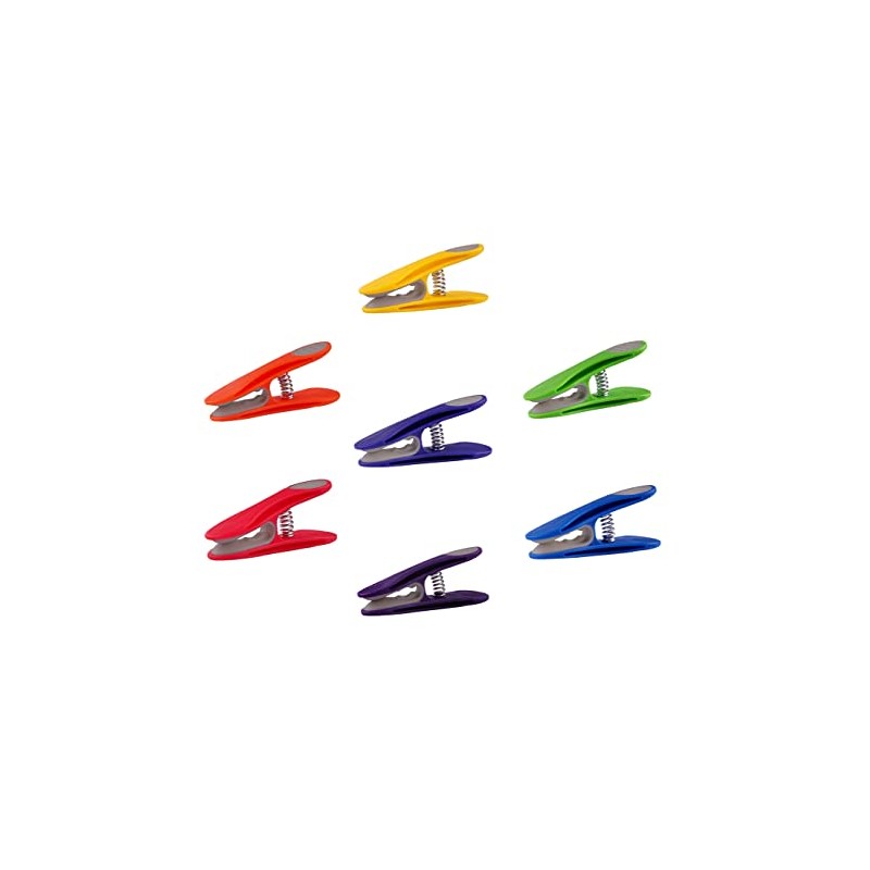 trendfinding 70 rainbow clothes pegs colourful with stainless steel springs