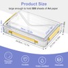 Marte Vanci Plastic Storage Box with Lid, Clear A4 File
