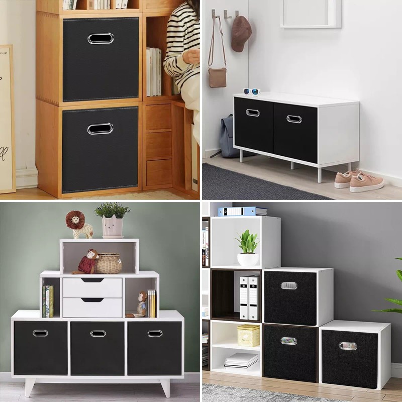 Vanow 6 Caja Organizador Almacenamiento Hogar Trabajo Plegable