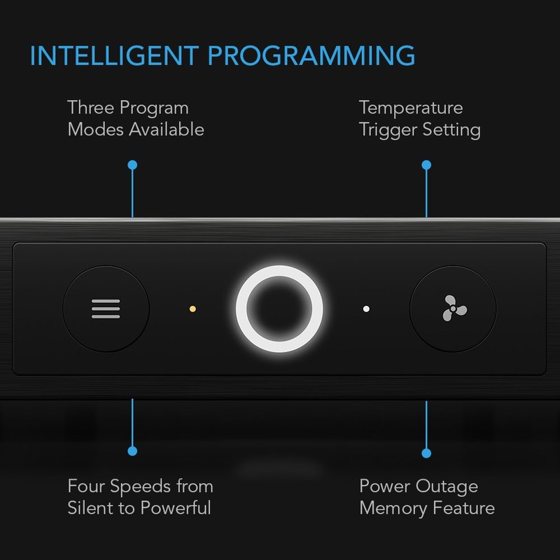 AC Infinity AIRCOM S7, Quiet Cooling Fan System 12" Top-Exhaust