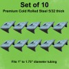 Core Logic Roll Cage Weld Tab kit 70 Tabs, Steel