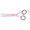 Jaguar White Line Pastel Plus 40 Offset Texturizing Scissors, 5.5"