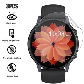 MEMELOKA Screen Protector for TUYOMA LW36 1.3 Inch, HD Anti-Scratch Flexible Soft Hydrogel Film with Mounting Frame, High Sensitivity and Bubble-Free Screen Protector (Pack of 3)