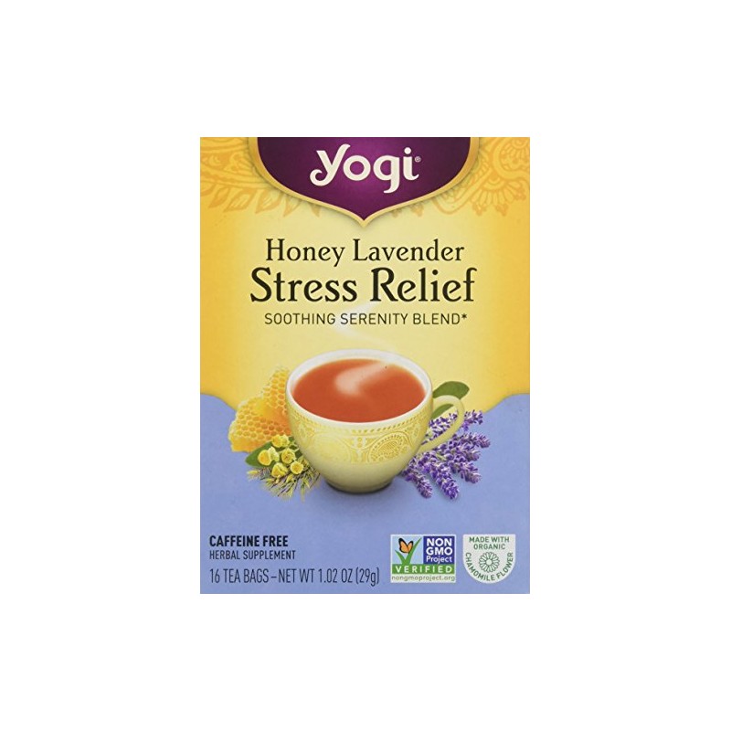 YOGI TÉ STRESS RELIEF HONEY LAVENDER 16 SOBRES