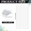 CRAFTYMELODY 35Pcs 12Inch Transparent Acrylic Dowel Rods Assortment Kit Clear