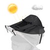 MOXTOYU Pram Sunshade Cover, Universal Pram Buggy Sunshade with Breathable