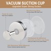 ZESLMG Chrome Suction Cup Hooks for Glass Window, Shower Hook