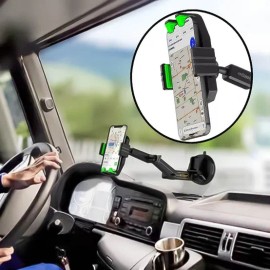 대형 화물차 휴대폰 거치대 차량용 편안한 눈높이 스마트폰 흡착 관절형 Large Truck Phone Holder Vehicle Comfortable Eye-Level Smartphone Suction Arm Type