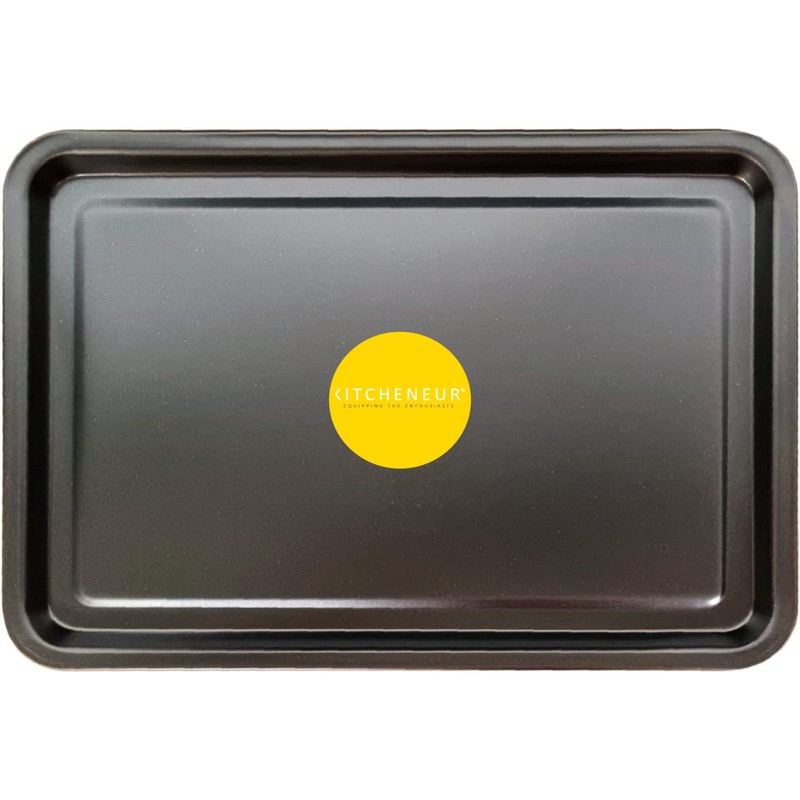 2-Pack Black Roasting and Baking Tray Set - Medium Roaster