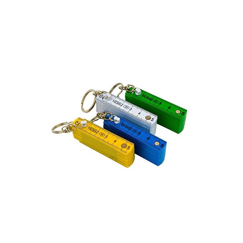 jameitop® 5 x Mini Ruler 50 cm Keyring