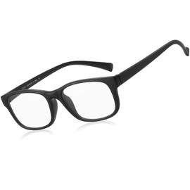 DUCO Blue Light Glasses Blue Ray Blocking Glasses Computer Gaming Glasses with Amber Lens 8016 (8016 Matte Black Fr Transparent Lens)