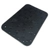 Universal Aluminum Heel Pad Plate Floor Mat Non-Slip Rubber