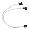 4pcs PWM Fan Extension Cable 4 Pin Silver Coated Copper