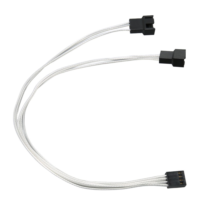 4pcs PWM Fan Extension Cable 4 Pin Silver Coated Copper