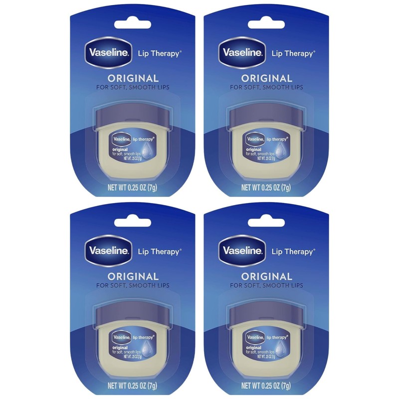 Vaseline Lip Therapy Original, .25 oz (Pack of 4)