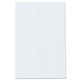 Ampad Quadrille Double Sided Pad, 11 x 17, White, 4x4 Quad Rule, 50 Sheets, 1 Pad (22-037)