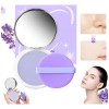 Base Maquillaje Polvo Compacto Matte Con Espejo Lavanda
