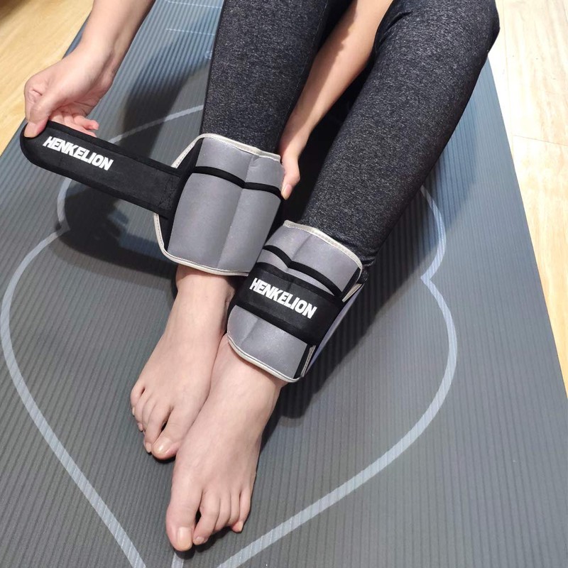 Henkelion 1 Pair 6 Lbs Adjustable Ankle Weights For Women
