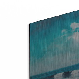 Luxe Metal Art 'Sea Blues' by Dirk Wustenhagen Metal Wall Art, 16" x 12"