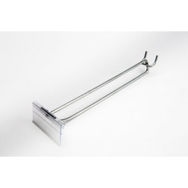 Clip Strip Plastic Sign Holder Clips, Swivel Price Sign Holder, 2" W x 3.875" H 360º Rotatable Shelf Rack Clamp for Product Merchandising, Roto Pop Clip, Pack Size - 25