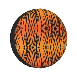 Luckily&Day Tiger Stripe Tire Cover 16 inch Wheel Protectors Novelty Wheel Covers for Trailer Rv SUV Truck Camper