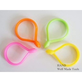 30 Pcs Plastic Multi- Purpose Curtain Rings – Pink, 32mmW