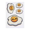 4 x 'Kawaii Fried Egg' Temporary Tattoos - Water Resistant,