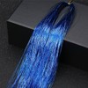 Blue Tinsel Hair With Tool Heat Resistant 3000 Strands Fairy