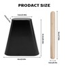 6 Inch Metal Cowbell with Wooden Stick, Percussion Instrument CowBell,