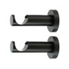Ivilon Ceiling or Wall Mount Curtain Rod Brackets Holders for