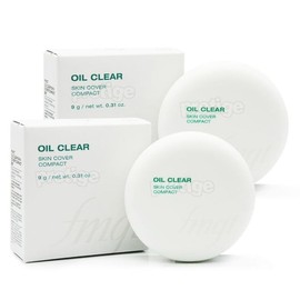 The Face Shop Oil Clear Skin Pact 9g+9g / 더페이스샵 오일클리어 스킨 팩트 9g+9g