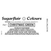 3 x Sugarflair 25g Christmas Green Tartranil Paste Gel Edible