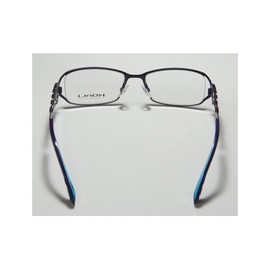 Koali By Morel 6919k Womens/Ladies Designer Full-rim Natural Materials Hip Case Fancy Eyeglasses/Spectacles (50-17-135, Purple/Violet / Teal)