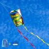 KOKOSUN Frameless Soft Kite, Colorful Parafoil Kite with Long Tail