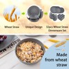 Supernal 32pcs Wheat Straw Dinnerware Sets,Unbreakable Dinnerware Sets for 8,Reusable