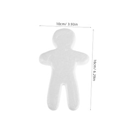 WOONEKY 10pcs DIY White Embryo Doll Foam Xps Foam for Decor Craft School Project