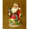 Heartwood Creek Mini Santa with Lantern Figurine, Red