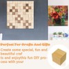 BUENTYA Pack of 12 Blank Wooden Cubes 5 x 5