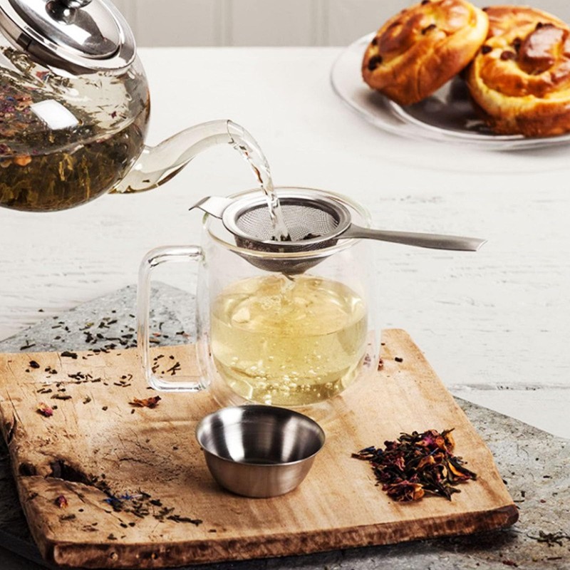 Oiieco Tea Filter, 3 Pcs Stainless Steel Tea Strainer Creative
