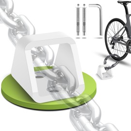 Poprkdre Bicycle Wall Anchor, 5 mm Thick Ground Anchor with 304 Stainless Steel Screws, Wall Anchor, Anti-Theft Device for E-Bike, Motorcycle and Bicycles (Pack of 1)