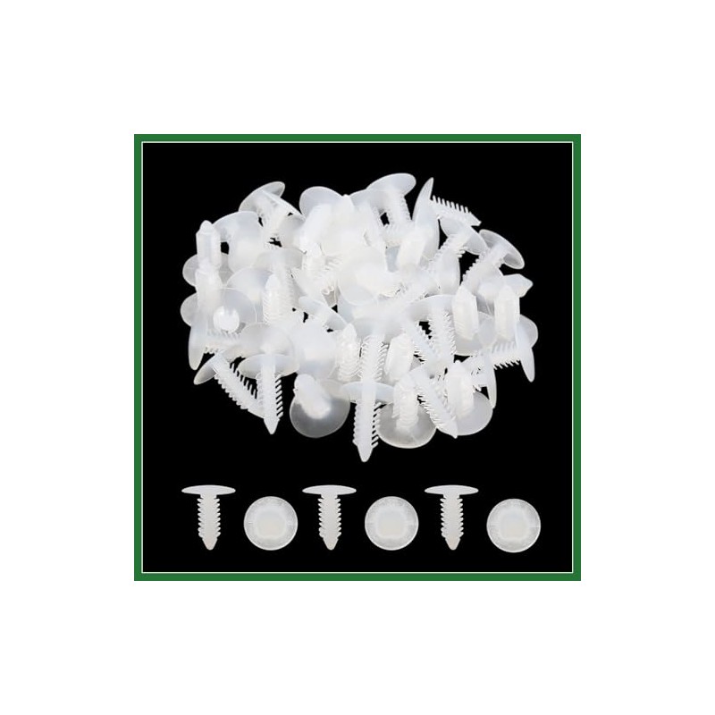 Motoforti 50 Pcs Car Door Rivets Bumper Trim Panel Retainer
