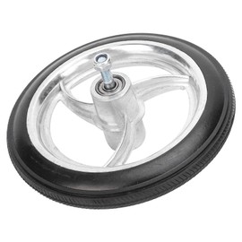 7in Disabled Front Wheel Aluminum Alloy Non Slip Polyurethane Tire Replacement 8mm