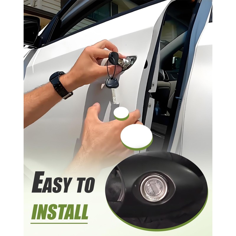 LANDSIN Front Left Exterior Door Handle Kit and Door Lock