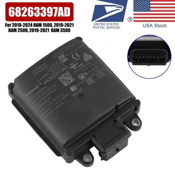Unbranded OEM Rear Blind Spot Alert Radar Sensor For 2019-2024
